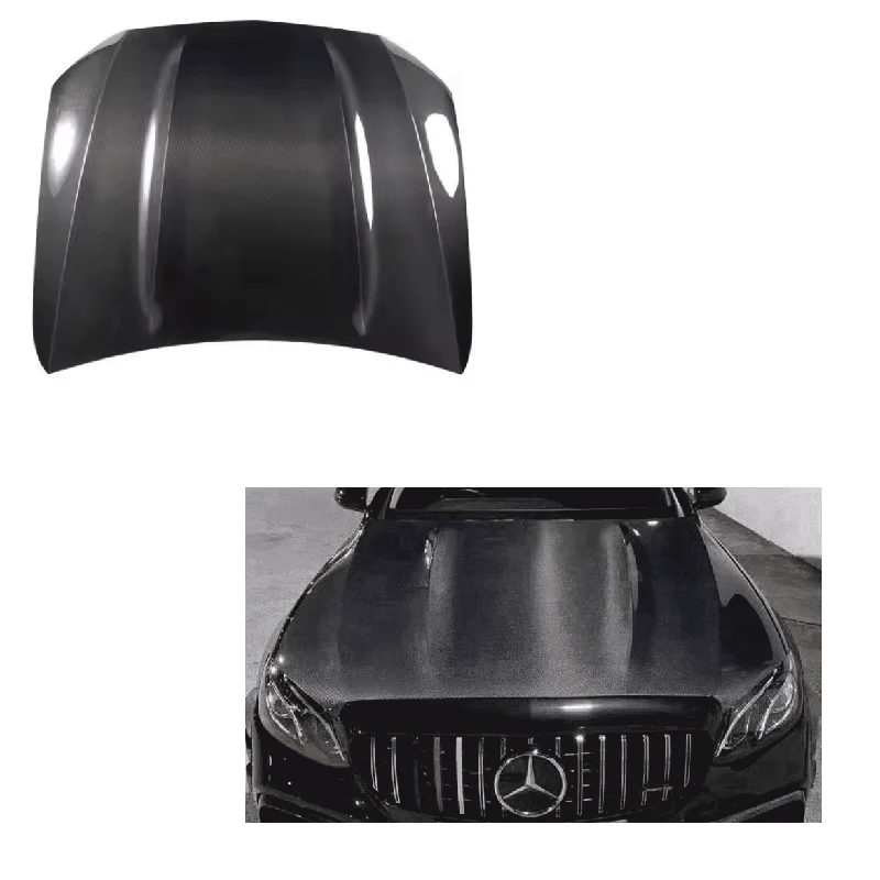Carbon Fiber Engine Hood for W213 2016 2017 2018 2019 2020 E Class Refit AMG Style Front Bonnet Engine Cover Auto Body Kit