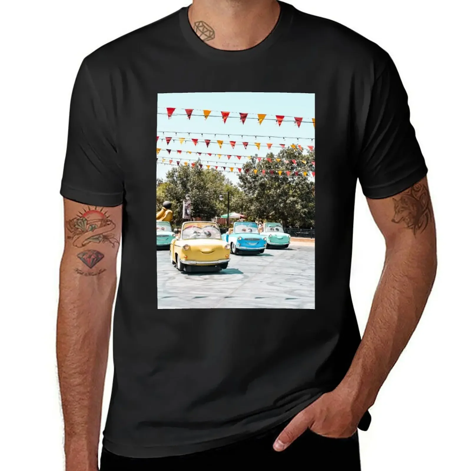 

Strolling Around DCA - Luigi's Rollickin' Roadsters! T-Shirt customizeds cotton graphic tees men tshirt