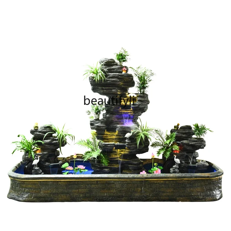 

Outdoor rockery flowing water fountain garden courtyard decoration feng shui wheel company office living room landscape ornament