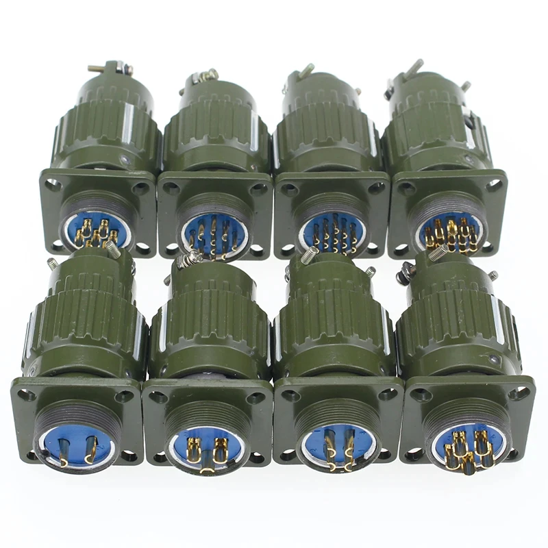 1set Aviation plug socket 21mm Y2M YP21 2/3/4/5/7/10/14/16 pin cable joint stepper motor aviation connector plug socket