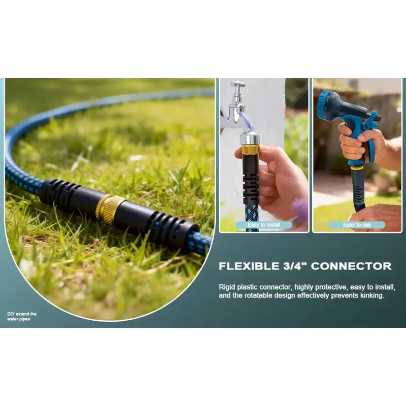 100ft Garden Hose Flexible Anti Kink Leakproof Lightweight Outdoor Water Hose for Yard Lawn Car Wash RV Camping Use Durable