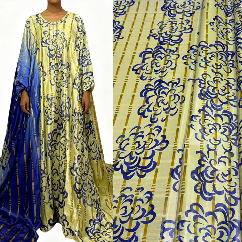 

4 Meters Shiny Bazin Riche Lace Fabric | Printed Cotton Bazin Brocade Boubou Material | African Laces for Women Dress Making`