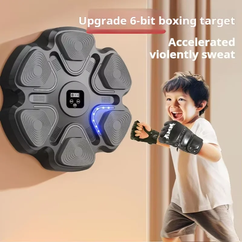 Intelligent Boxing Punch Machine, Bluetooth Music, Home Training Equipment, Fitness Gear, 2-in-1 Workout Station