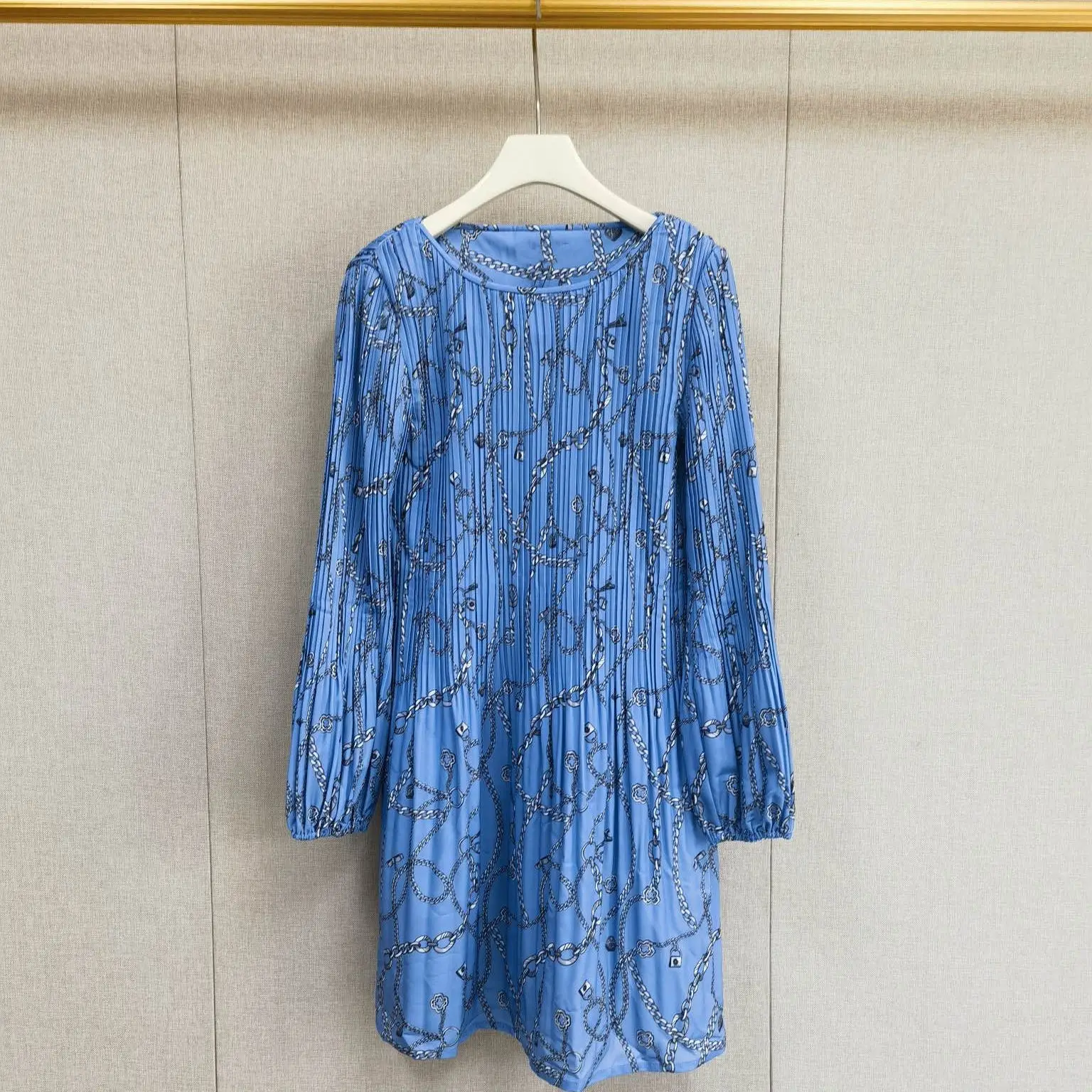 

Новая женская юбка MaSande из полиэстера с плиссировкой и принтом, с завышенной талией, для ранней осени