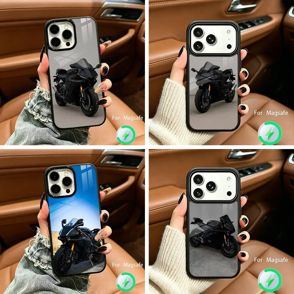 

Y-Ya-ma-YZF-R3-R7-Motorcycle Phone Case For IPhone17 16 15 14 13 12 11 Pro Max 16/15/14Plus Wireless Charger Cover Funda