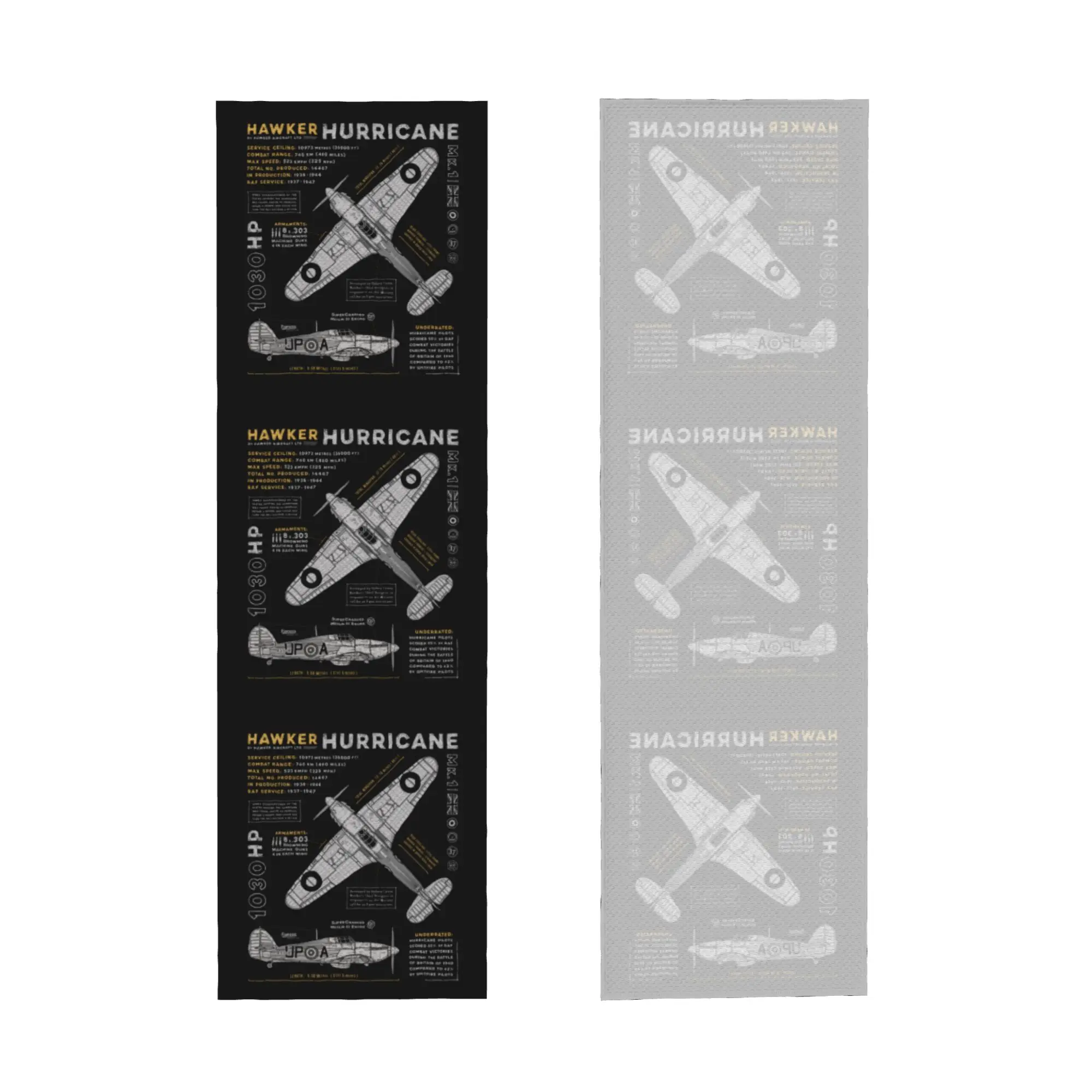 Hawker Hurricane Cold Exercise Towel Fighter Pilot Aircraft Airplane Plane Super Breathable Instant Cooling Towel Yoga Towels
