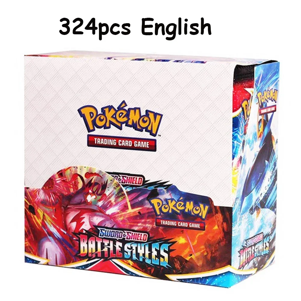 Nouveau 324 pièces cartes Pokemon évolutions soleil et lune unifiée brillant Booster boîte à collectionner Tradiner jeu de cartes jouet pour les enfants ﻿