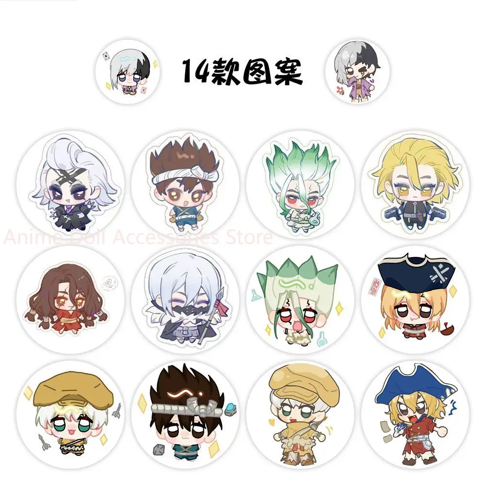 500 piezas/rollo de pegatinas bonitas Dr.STONE Ishigami Senkuu para diario DIY, sobre para ordenador portátil, álbum de recortes, calcomanía para coche y motocicleta