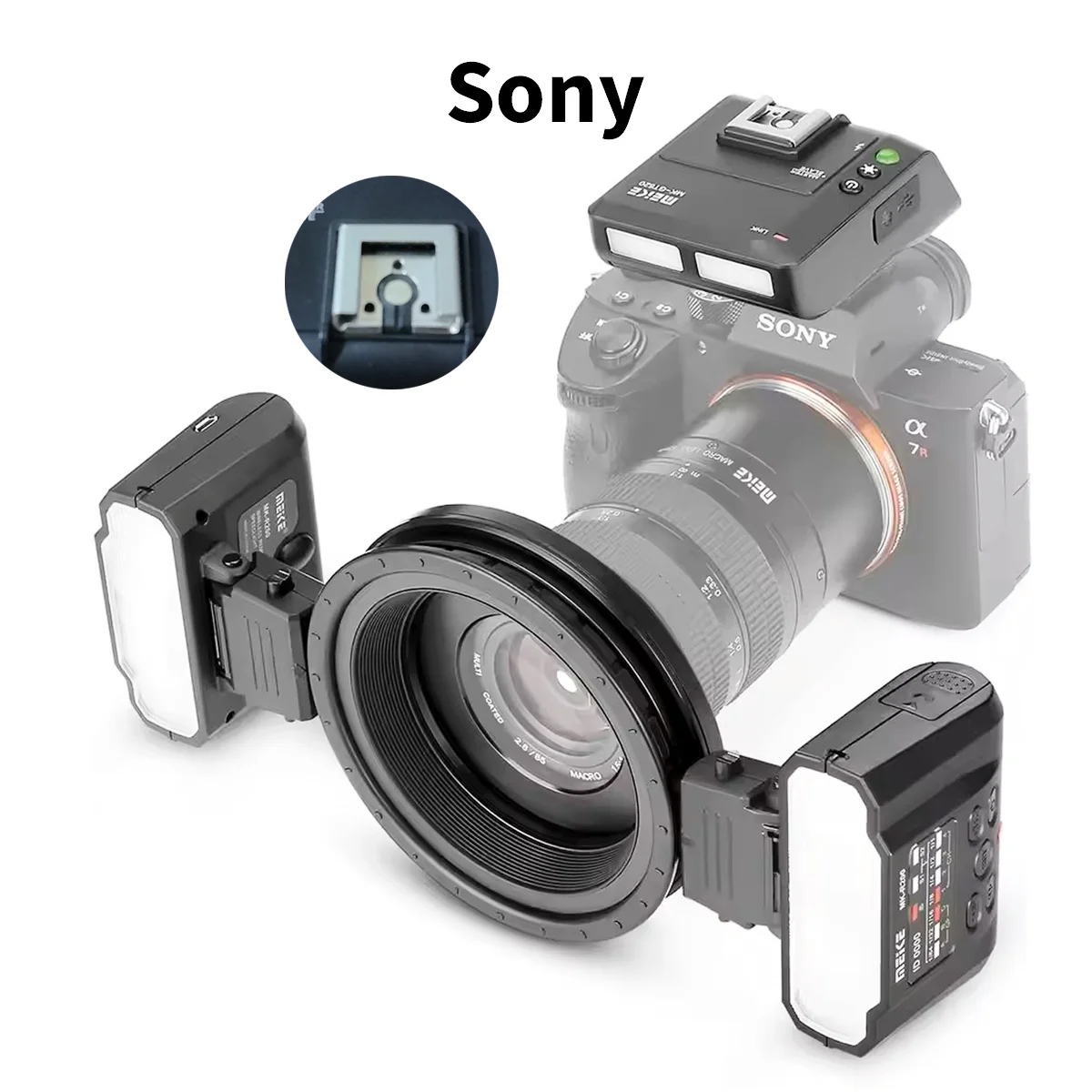 Meike MK-MT24 Macro Twin Lite Speedlight Flash for Canon /Sony/Nikon Cameras
