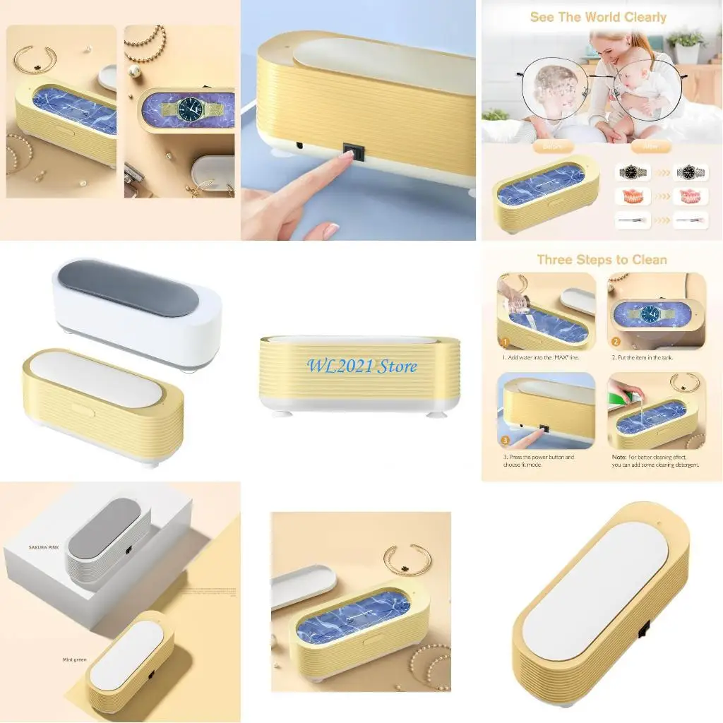 

G5GC Удобное чистящее устройство, перезаряжаемое чистящее устройство для очков, часов, ювелирных колец, контактных линз