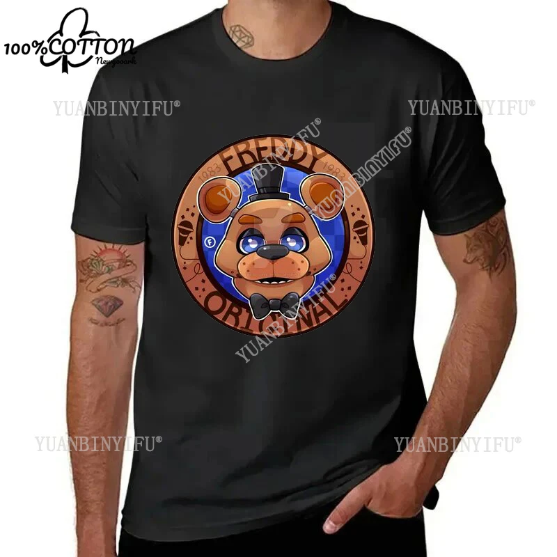 

Harajuku Classic Leisure Fnaf 2 Animation T Shirt Cotton Unisex Shirt Loose Street Fashion O-neck Short-sleev