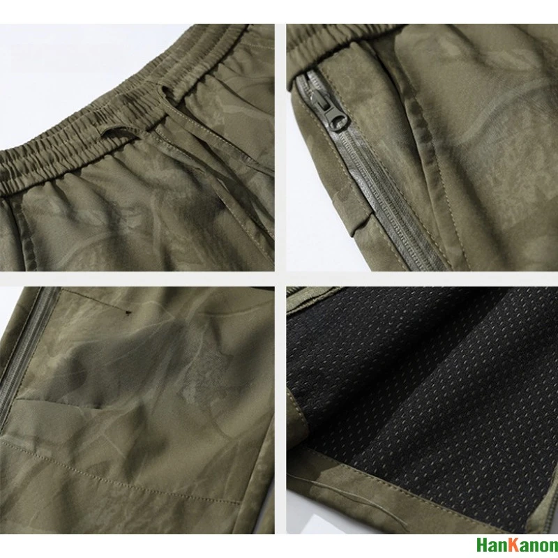 Outdoor Pants Water Resistant Windproof Breathable Cycling Adventure From Men Climbing Sports Softshell Pants with Side Zippers