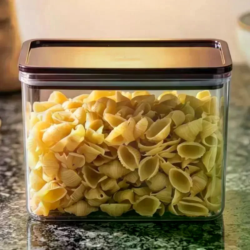Coffee Bean Storage Jar Sealed With Lid Minimalist Food Container Clear Dry Goods Moisture-Proof Fresh-Keeping Jar