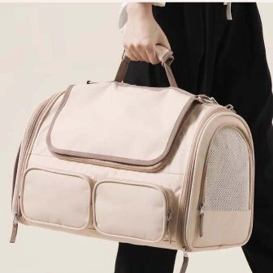 Travel Cat Bag Zipper Girls Cute Portable Window Cat Bag Outdoor Breathable Aesthetic Suitcase Transparent Mochila Pet Backpack