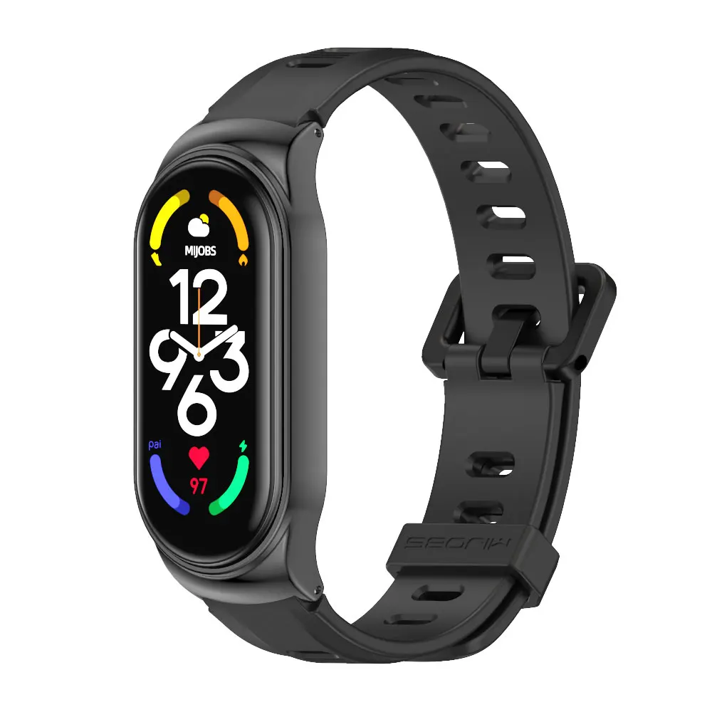 Mi Band 9 Strap Smart Bracelet for Xiaomi Mi Band 8 7 6 5 4 3 Silicone Wristband Miband 5 Correa Wrist Belt Amazfit Band 5 Strap