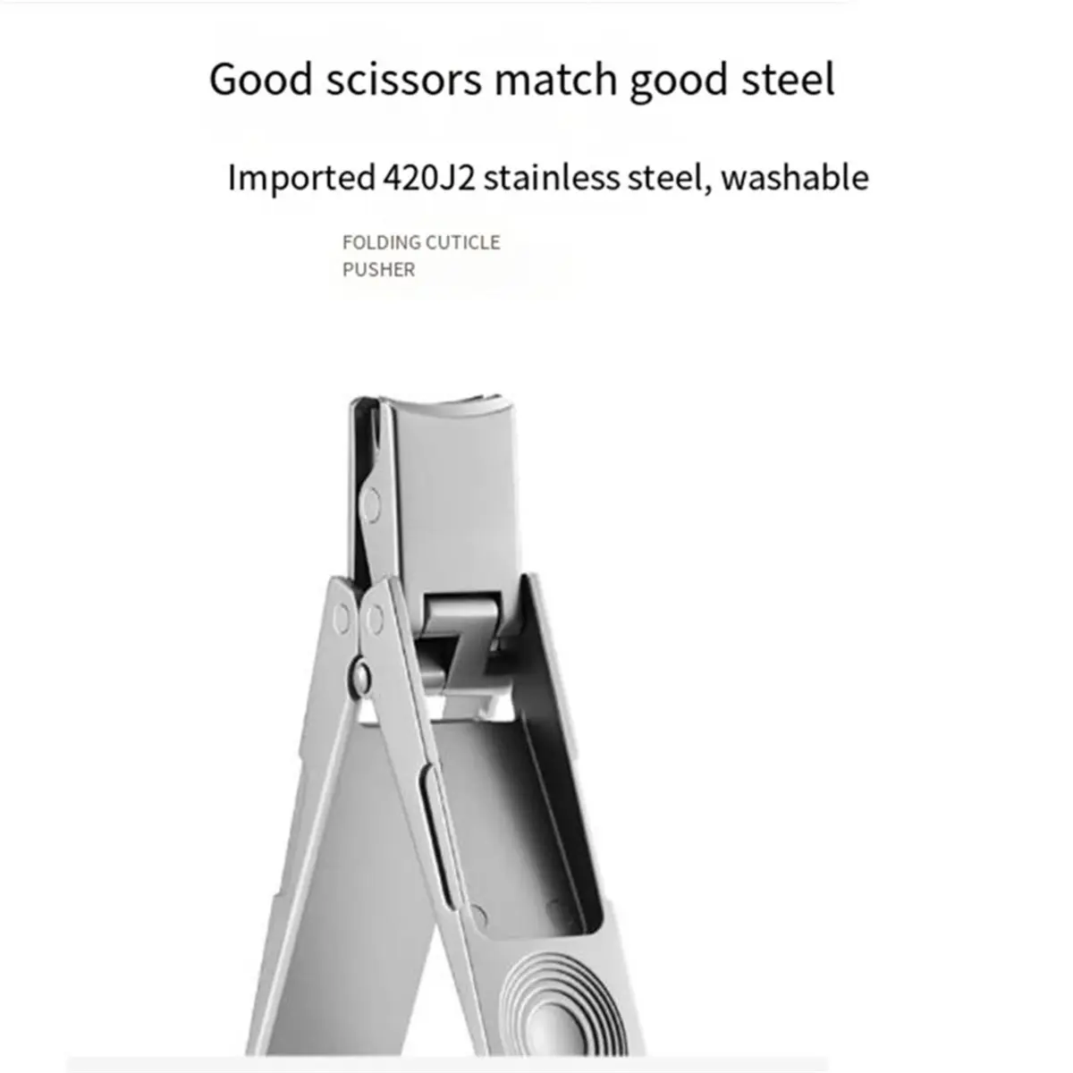 Stainless Steel Innovative Folding Nail Clippers Foldable Deformation Nail Scissors Portable Travel Manicure Tools
