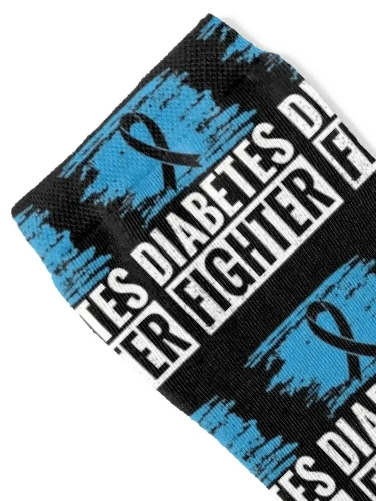 Funny retro diabetes warrior Socks Stockings sheer sports stockings Mens Socks Women's