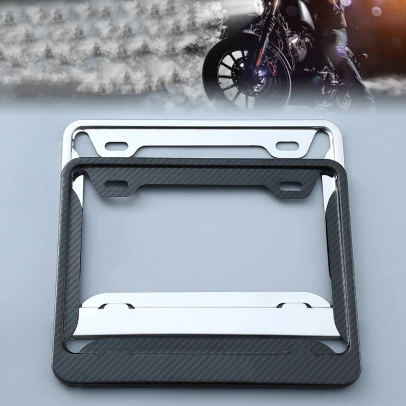 

Easy Install European Standard Motorbike License Plate Frame Stand Eye Catching Stylish Legal Resistant to Discoloration