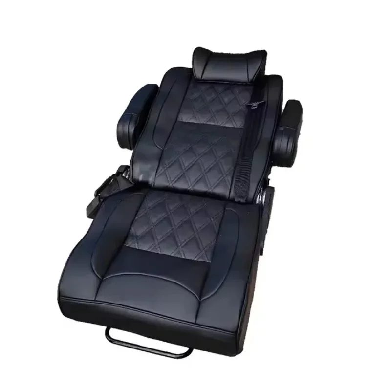 

Adjustable Modified Sofa Bed Seat Folding Design Customizable Colors Made Durable Leather PU Fabric for Van Conversion Seats