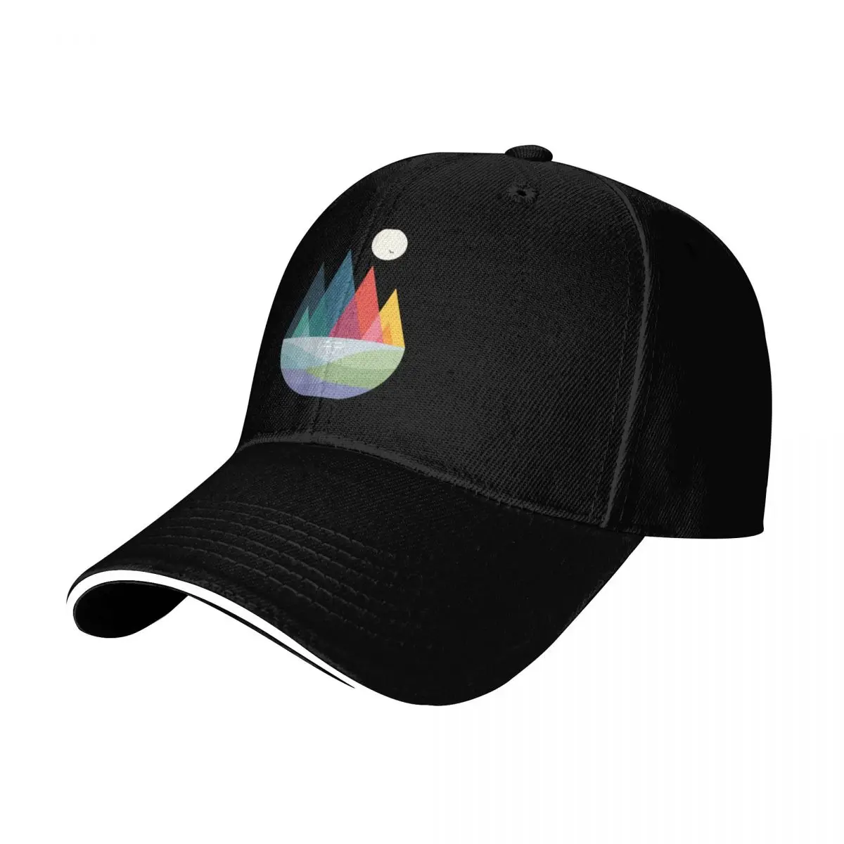 Somewhere Baseball Cap Quick Dry Performance Cotton Twill Breathable Contrast Two Tone Brim
