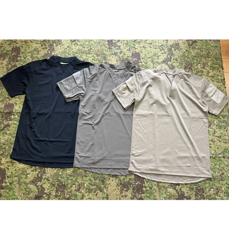 

Tactical Quick Drying Breathable V-neck Short Sleeved T-shirt