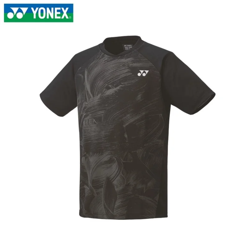 Yonex 2024 New Badminton Tennis Suit Men's Sports T-shirt Short Sleeve Comfortable Breathable Sweat-absorbent Quick-drying