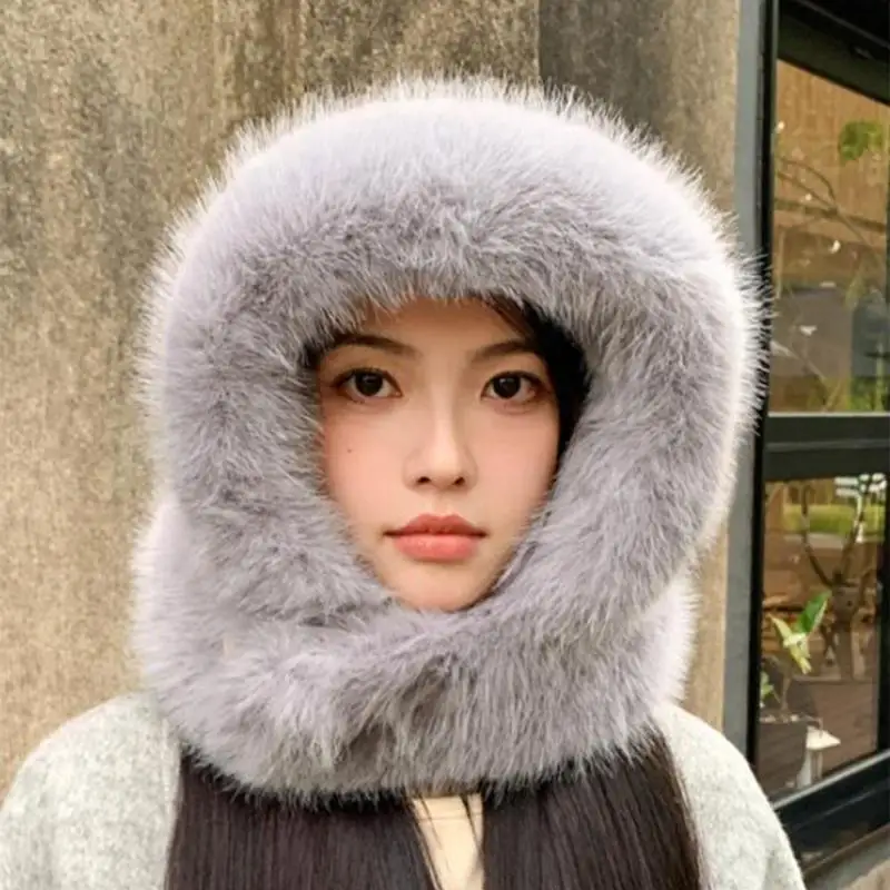 652F Winter Hat Teenagers Windproof Windproof Trapper Hat Ear Protector Hat Adult Unisex Winter Cycling Skiing