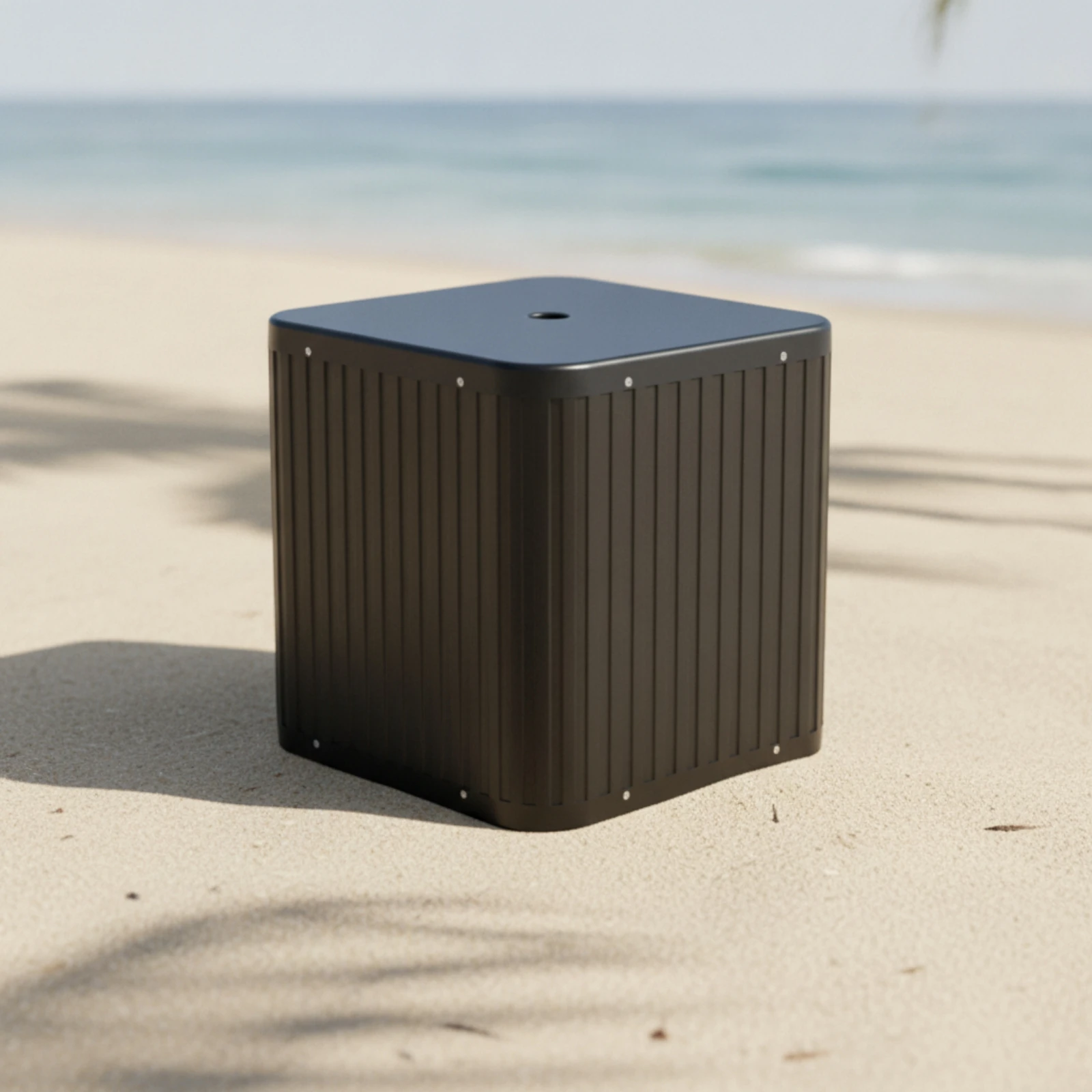 Umbrella Base Table Ribbed Umbrella Stand Table Furniture Stable Corrosion-Resistant for Homeowners, Poolside, Backyard