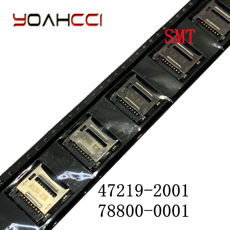 10PCS/Lot 47219-2001 472192001 0472192001 、78800-0001 788000001 0788000001 New original mini TF memory card holder