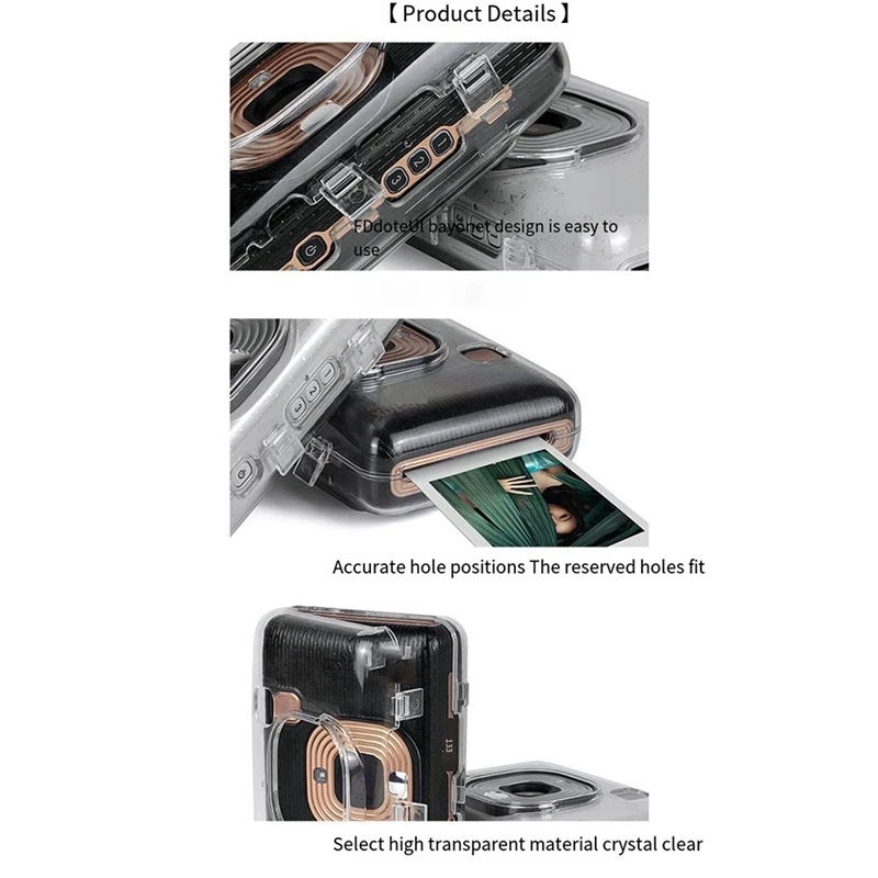 New Transparent Crystal PVC Protective Case Protector Instant Camera Storage Bag Cover For Fujifilm Instax Mini Liplay