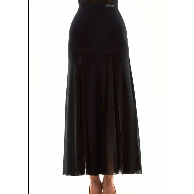 Abito da pratica moderno TDANCE personalizzato [Mezza gonna in filato avvolgente sui fianchi] Mezza gonna da ballo sociale versatile di base da donna JM-119