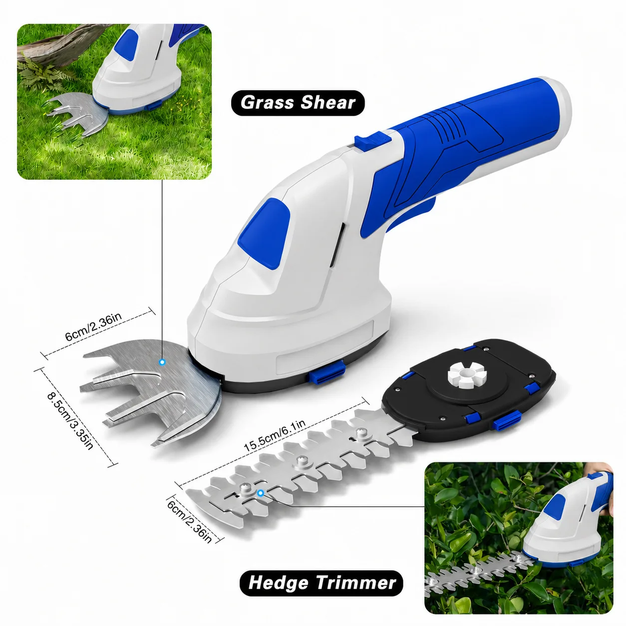Household electric fence shears, rechargeable pruning shears, garden small lawn mowers, lithium batteries