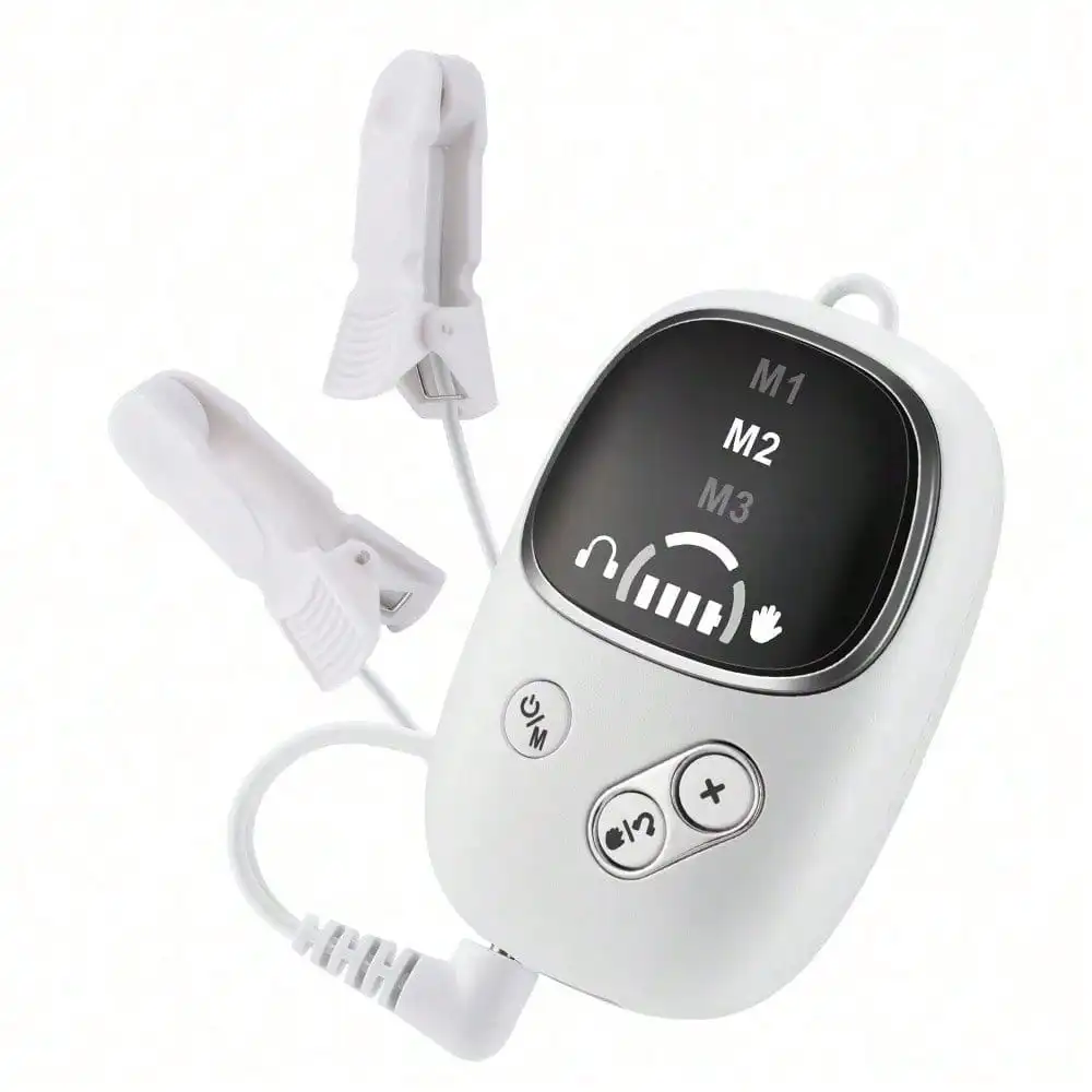 Smart Hand-held Sleep Instrument 2-in-1 Ear Clips + Hand-held Brain Wave Sleep Aid Instrument To Fall Asleep Quickly