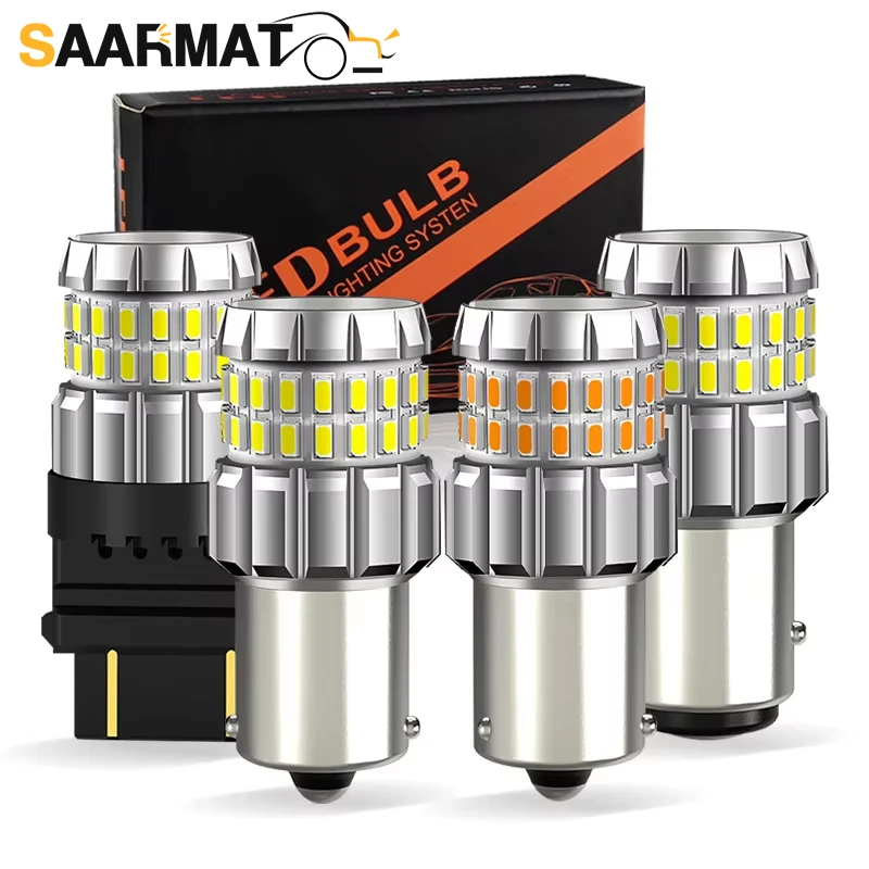 2x 1156 P21W PY21W 1157 P21/5W BAY15D T20 7443 LED Bulb Turn Signal Brake Stop Light Rear Fog Lamp DRL 3156/3157 P27W P27/7W T25