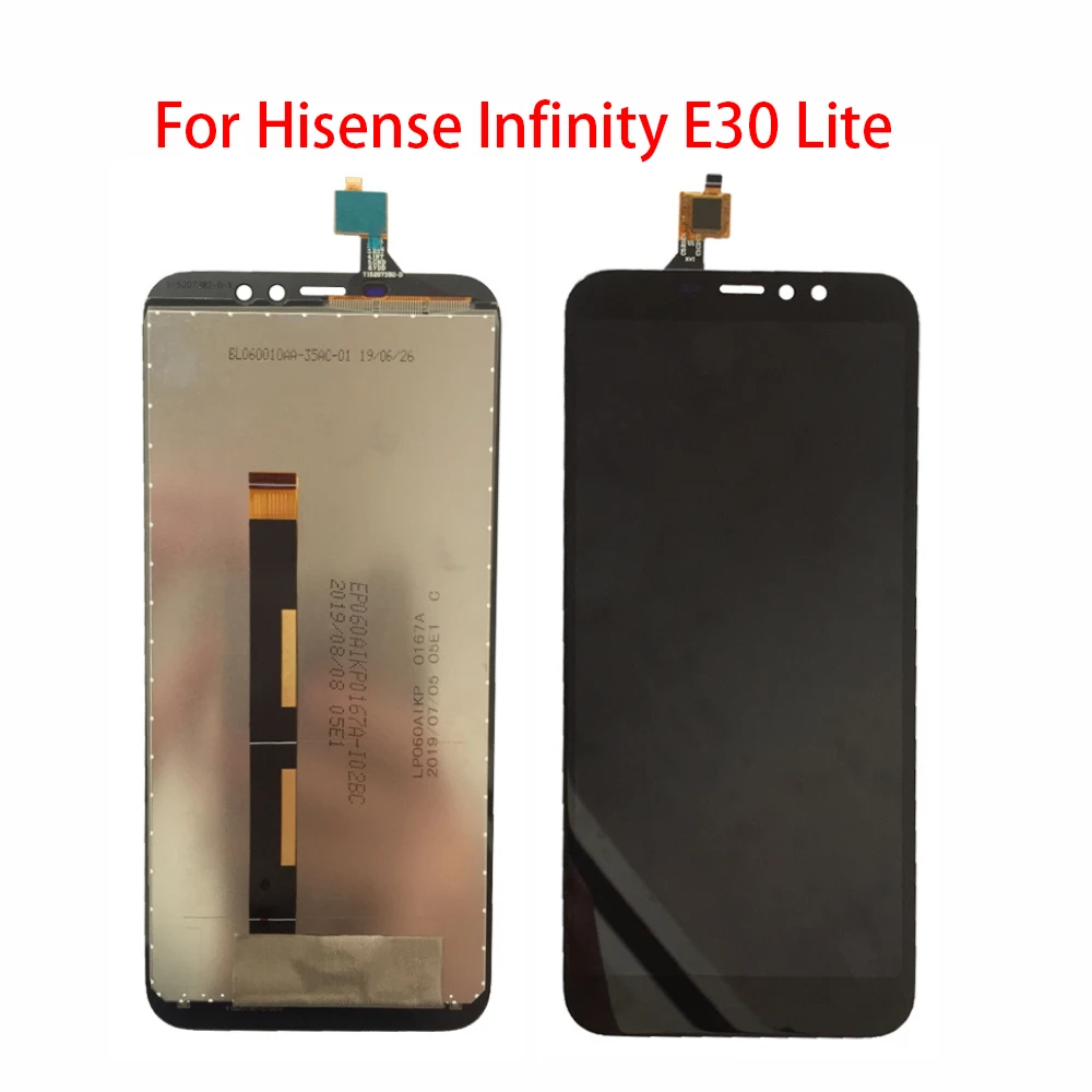 Full Screen For Hisense Infinity E30 E40 E50 Lite V40 H30 H40 H50 Lite LCD Display Touch Screen Digitizer Assembly Replacement