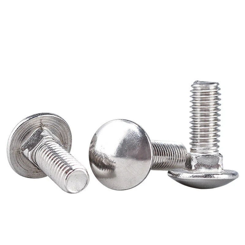 M3 M4 M5 M6 M8 M10 M12 316 الفولاذ المقاوم للصدأ الجمالون جولة رئيس ساحة الرقبة النقل المسمار مدرب الترباس #5