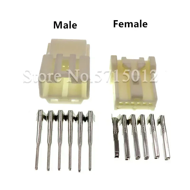 6 Hole Auto Rear View Camera Wire Car Socket Female Male Connector For Nissan