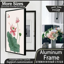 Modern Decorative Hanging Paintings of Meter Box Cover With Wood Frame Home Living Room Decor Poster Mural Power Switch Blocking