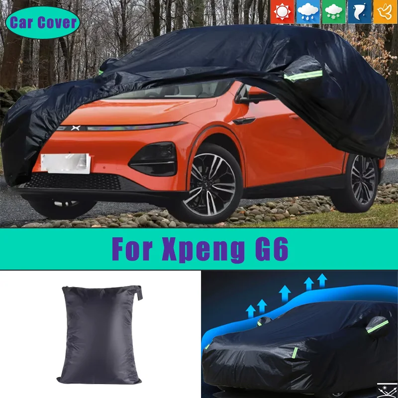 

For Xpeng G6 Car Full Outer Covers Outdoor Waterproof Dustproof Sun Rain Snow Protection Exterior Car Accessories