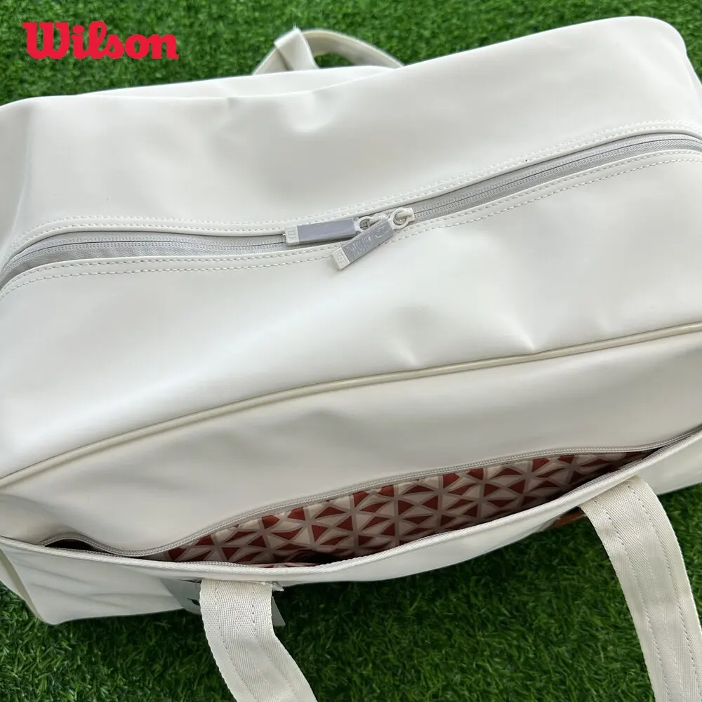 Wilson 2025 Roland Garros Session Small Duffel Bag Vintage Tennis Racket Backpack Clothing Bag Accessories Bag for Men and Women