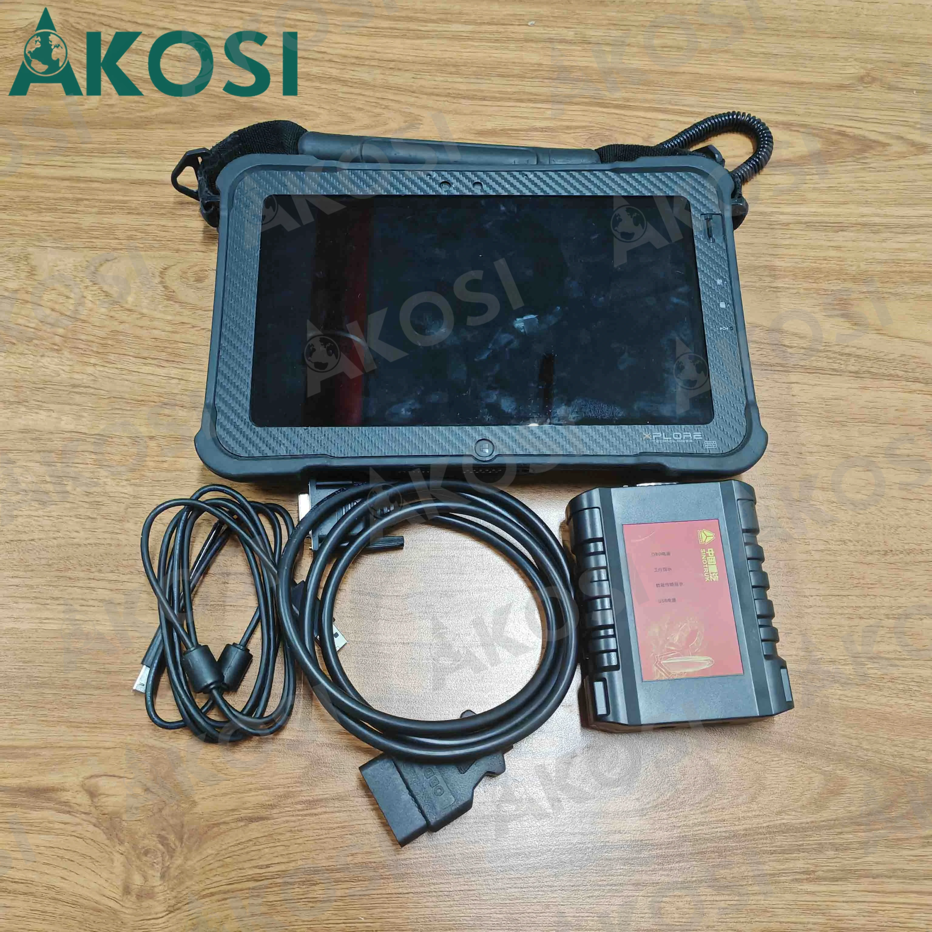 

Truck Scanner Interface For SINOTRUK HOWO Cnhtc Diesel Engine Heavy Duty Diagnostic Tool with Xplore Tablet