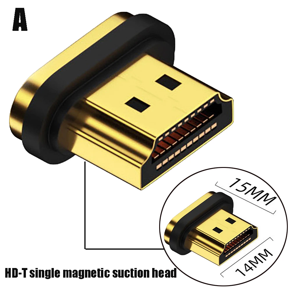 1Piece Conversion Plug Magnetic High-definition HDM Male Female Bidirectional Adapter 8K TV Set-top Box Laptop Monitor Scope