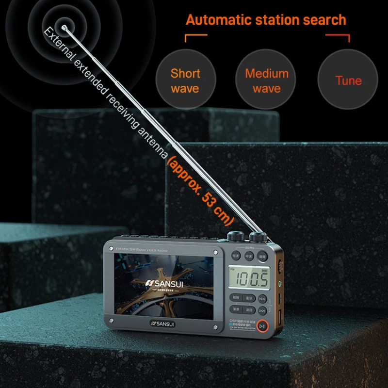 Bluetooth audio lossless music player Shanshui plugin card audio video band player handheld audio