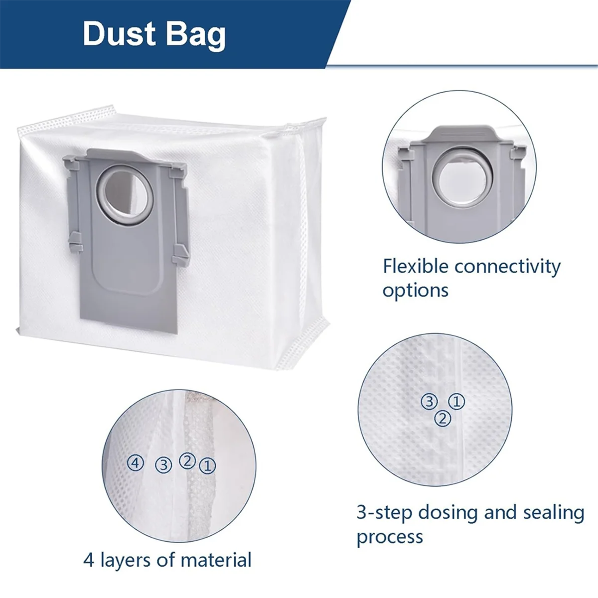 Replacement Set for S8 S8 Pro Ultra S8 Plus Robot Vacuum Cleaner Main Side Brush Hepa Filter Mop Cloth