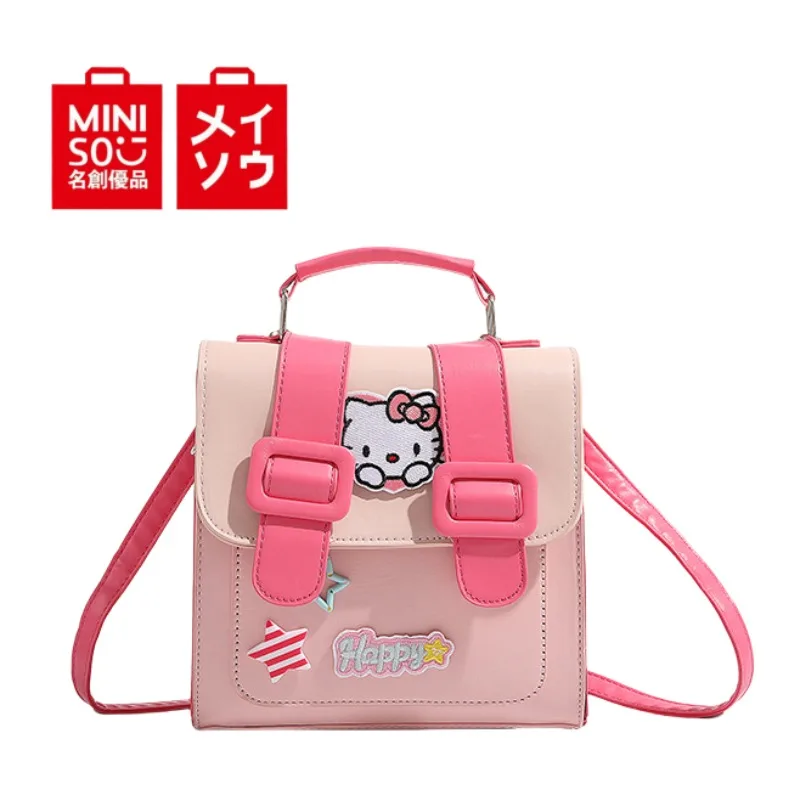 

MINISO Sanrio мультфильм HelloKitty рюкзак допамин большой емкости многофункциональная PU портативная сумка через плечо подарок для девушки 20*10*20 см