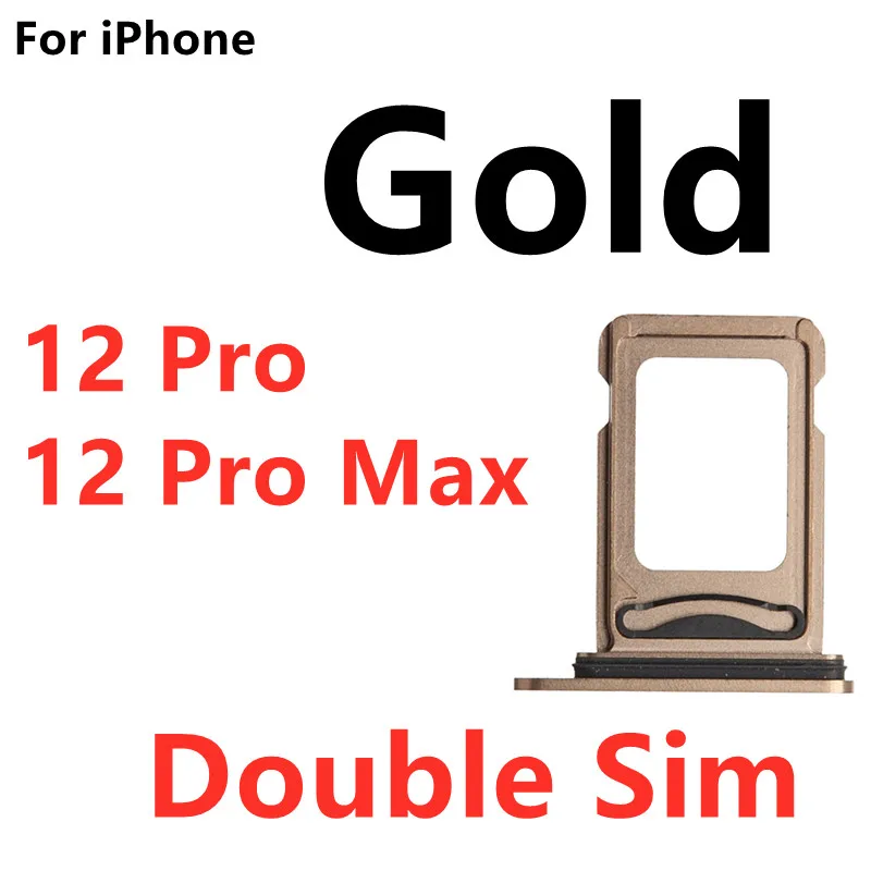 Double Sim Card Tray Slot Holder Adapter Flex Cable For iPhone 12 Pro Max