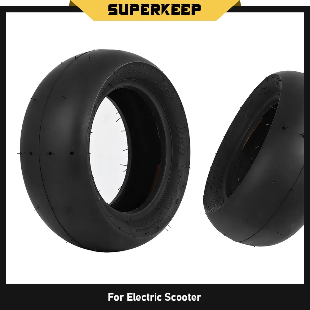 110/55-6.5 Competitive Racing Semi-Hot Melt Slick Tires for Electric Scooter Tubeless Rubber Track Grip Tires Front Rear Tyre
