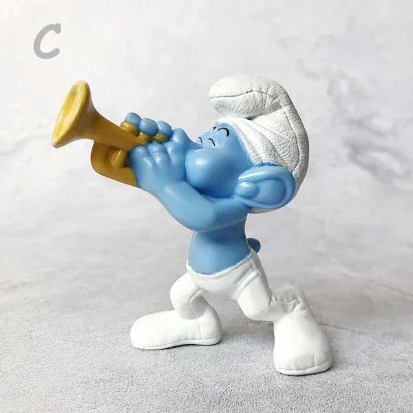 Jakks Smurfing Gargamel Smurfettes Papa Smurfes Action Figures Cartoon Blue Elf Model Toy Collectible Ornaments Children\'s Gifts