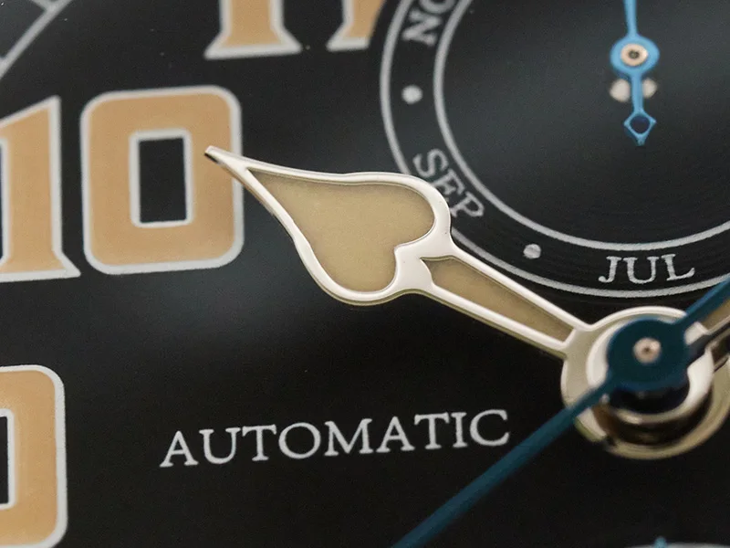 Baltany S6047 Automatikuhr Typ A7 1935 Aviator Hommage Uhr 1930er Vintage Fliegeruhr Mechanische Pilotenuhr Leuchtend Saphirglas Herren – Detail 10