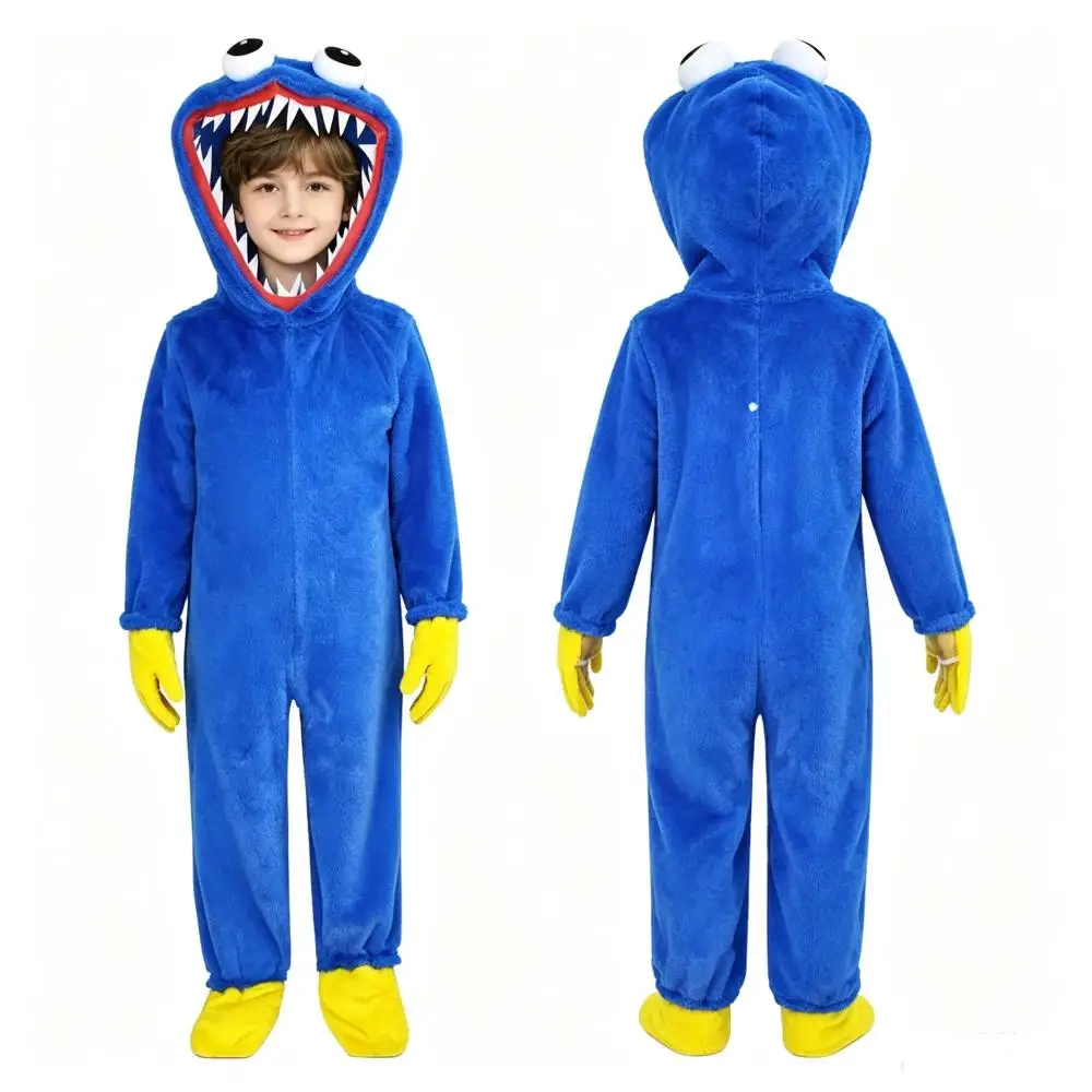 Ganzkörper-Plüsch-Anime-Cosplay-Jumpsuit Kostüm-Outfit für Halloween, Ostern, Karneval, Maskerade-Veranstaltung